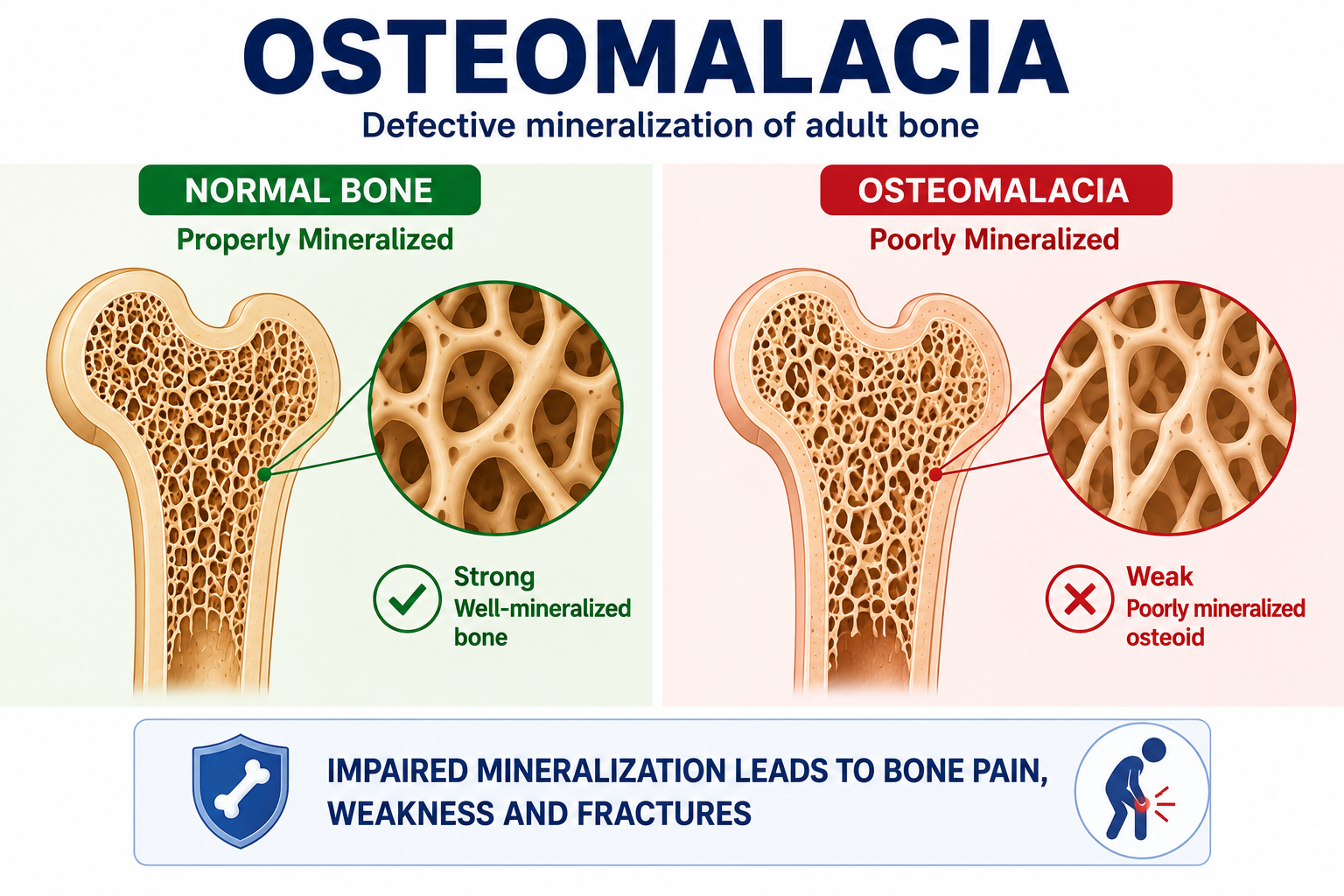 Osteomalacia Explained: Causes, Laboratory Patterns, Diagnosis and Treatment